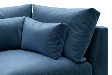 Dubai Hörnmodul Sammet - Blå - Products - Möbler - Soffa - Modulsoffa - Hörnmodul