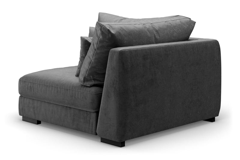 Dubai Hörnmodul Sammet Extra Djup - Mörkgrå - Products - Möbler - Soffa - Modulsoffa - Hörnmodul
