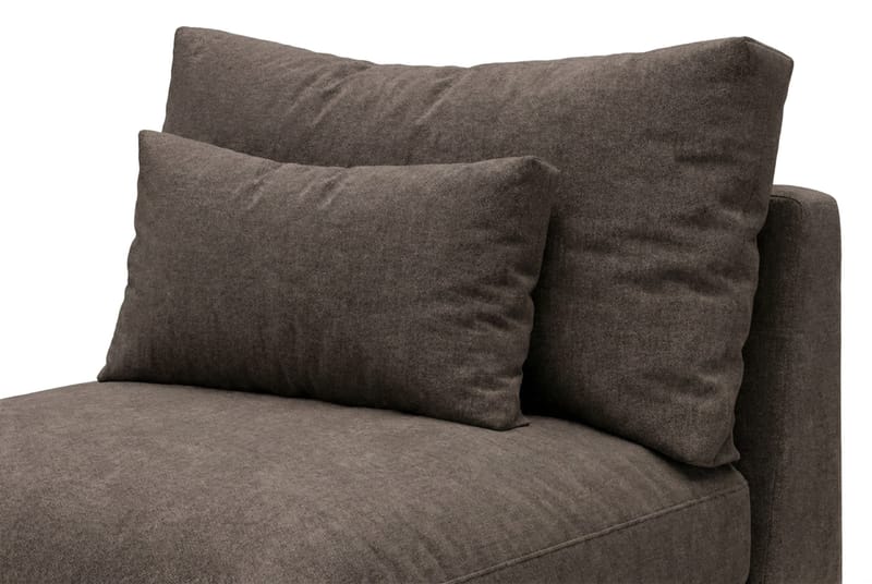 Dubai Mittmodul i Tyg Extra Djup - Mörkbrun - Products - Möbler - Soffa - Modulsoffa - Mittmodul