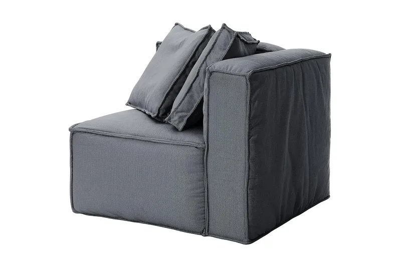 Oceanis Hörnmodul/armstödsmodul höger - Ljusgrå - Products - Möbler - Soffa - Modulsoffa - Hörnmodul