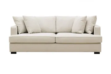 Rossita 3-sits Djup Tygsoffa, Beige