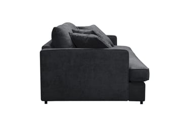 Rossita Lyx 3-sits Extra djup Soffa i Chenille - Svart - Products - Möbler - Soffa - 3 sits soffa