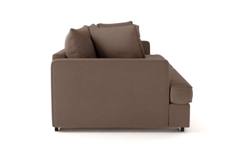 Rossita Lyx 4-sits Extra djup Soffa i Tyg - Brun - Products - Möbler - Soffa - 4 sits soffa