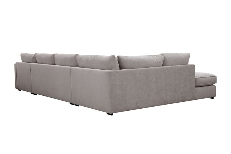 Rossita Lyx 5-sits Högervänd U-formad Extra djup Soffa med Divan och Schäslong i Chenille - Grå/Brun - Products - Möbler - Soffa - U-soffa