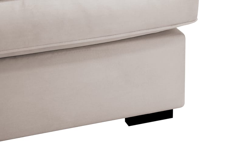 Rossita Lyx 5-sits Högervänd U-formad Extra djup Soffa med Divan och Schäslong i Sammet - Beige - Products - Möbler - Soffa - Sammetssoffa