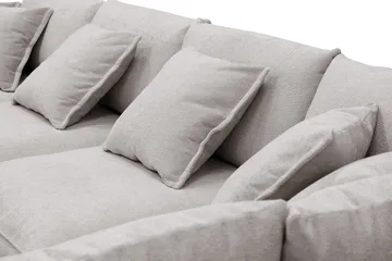 Rossita Lyx 5-sits Vänstervänd U-formad Extra djup Soffa med Divan och Schäslong i Chenille - Grå/Brun - Products - Möbler - Soffa - U-soffa