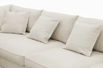 Rossita Lyx 5-sits Vänstervänd U-formad Extra djup Soffa med Divan och Schäslong i Tyg - Beige - Products - Möbler - Soffa - U-soffa
