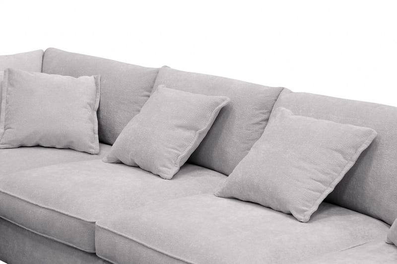 Rossita Lyx 6-sits Högervänd U-formad Extra djup Soffa med Divan och Schäslong i Chenille - Grå - Products - Möbler - Soffa - U-soffa