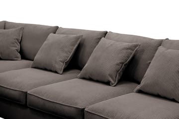 Rossita Lyx 6-sits Högervänd U-formad Extra djup Soffa med Divan och Schäslong i Manchester - Brun - Products - Möbler - Soffa - U-soffa