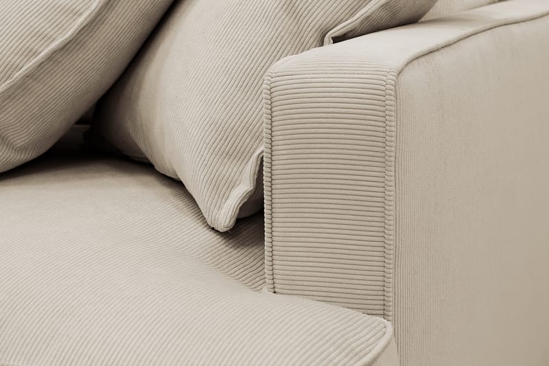 Rossita Lyx 6-sits Högervänd U-formad Extra djup Soffa med Divan och Schäslong i Manchester - Kräm - Products - Möbler - Soffa - U-soffa