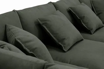 Rossita Lyx 6-sits Högervänd U-formad Extra djup Soffa med Divan och Schäslong i Manchester - Mörkgrön - Products - Möbler - Soffa - U-soffa