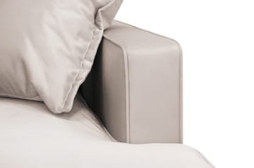 Rossita Lyx 6-sits Högervänd U-formad Extra djup Soffa med Divan och Schäslong i Sammet - Beige - Products - Möbler - Soffa - Sammetssoffa
