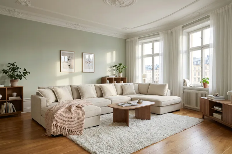 Rossita Lyx 6-sits Högervänd U-formad Extra djup Soffa med Divan och Schäslong i Tyg - Beige - Products - Möbler - Soffa - U-soffa