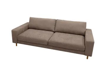 Scandi Djup 4-sits Soffa i Tyg - Mörkbrun - Products - Möbler - Soffa - 4 sits soffa