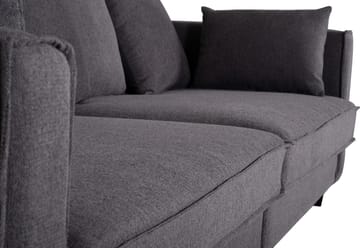 Soffa 4-sits 270 cm antracit tyg - Brandy - Antracit - Products - Möbler - Soffa - Sammetssoffa