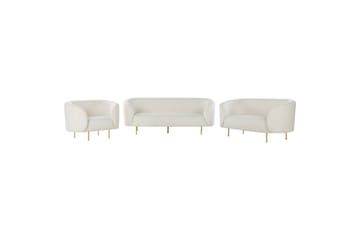 6-sits Soffgrupp Loen Vit - Vit - Products - Möbler - Soffa - Soffgrupp - Soffgrupp 3 2 1