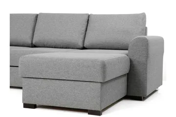 Taberk Soffa med Divan och Schäslong 5-sits - Grå - Products - Möbler - Soffa - Sammetssoffa