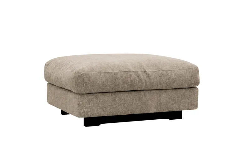Valencia Soffgrupp Extra Djup 3-sits Soffa + Fotpall i Chenille - Brun - Products - Möbler - Soffa - Hörnsoffa