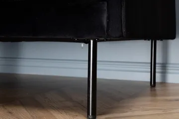 Zoom 3-sits Soffa Sammet - Svart - Products - Möbler - Soffa - 3 sits soffa