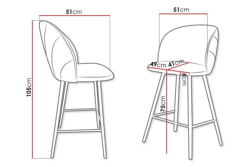 Aikka Barstol 105 cm - Beige - Products - Möbler - Fåtölj & stolar - Barstol & barpall