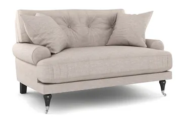 Andrew Loveseat - Beige/Krom - Products - Möbler - Fåtölj & stolar - Fåtölj