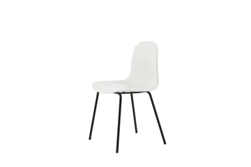 Arctic Matstol - Vit/Svart - Products - Möbler - Fåtölj & stolar - Matstol & köksstol