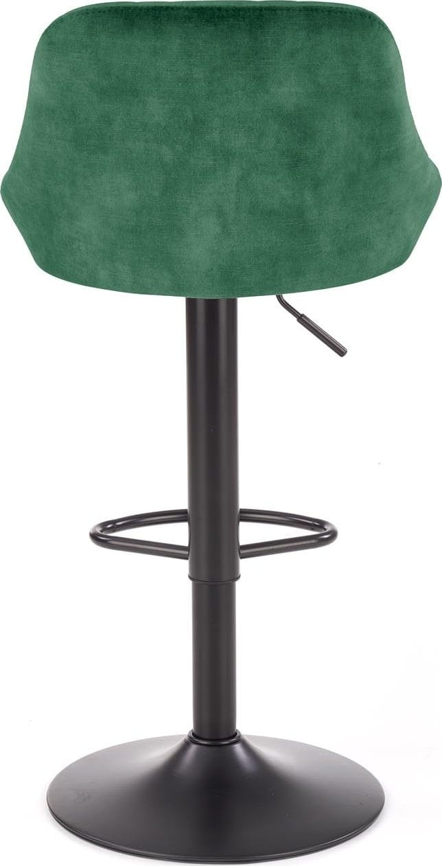 Barstol med grön klädsel & svart fot - Grön - Products - M öbler - Fåtölj & stolar - Barstol & barpall