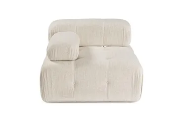 Belgin Vänstermodul / Fåtölj med utfällbara armstöd och ryggstöd - Cream - Products - Möbler - Fåtölj & stolar - Fåtölj