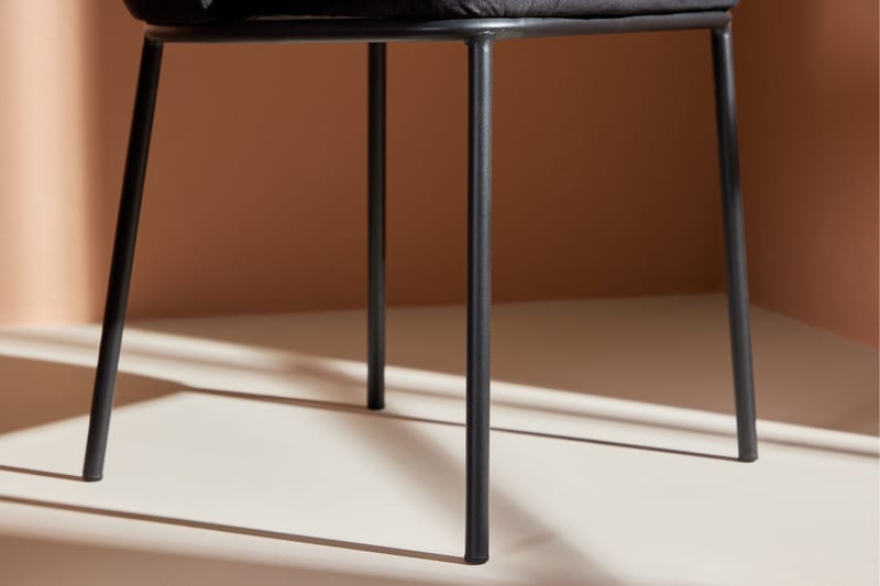 Edina Matstol - Svart - Products - Möbler - Fåtölj & stolar - Matstol & köksstol