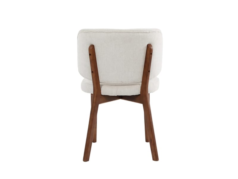 Eira Matstol i trä med tygsits - Valnöt - Products - Möbler - Fåtölj & stolar - Matstol & köksstol