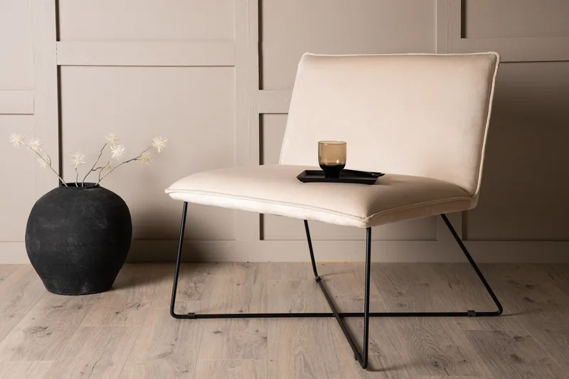 X Fåtölj - Beige - Products - Möbler - Fåtölj & stolar - Fåtölj - Fåtölj utan armstöd
