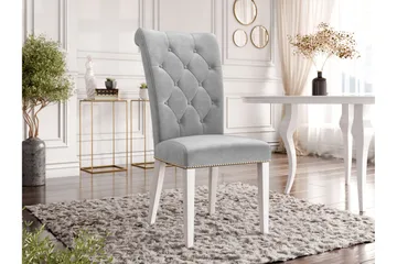 Garvin Matstol - Ljusgrå/Vit - Products - Möbler - Fåtölj & stolar - Matstol & köksstol