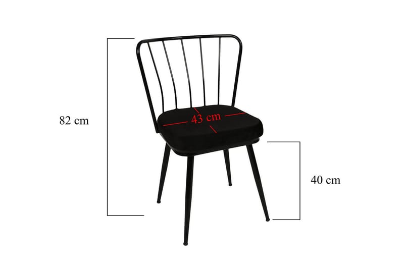 Geeknoll Matstol - Svart - Products - Möbler - Fåtölj & stolar - Matstol & köksstol