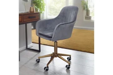 Hubdam Kontorsstol - Grå/Silver - Products - Möbler - Fåtölj & stolar - Kontorsstol & skrivbordsstol