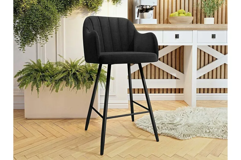 Kintore Barstol - Svart - Products - Möbler - Fåtölj & stolar - Barstol & barpall