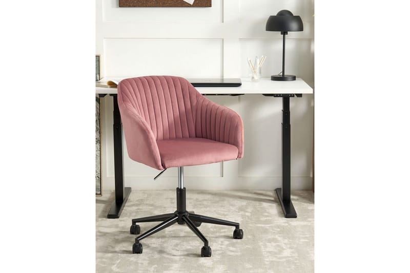 Kontorsstol Venice Rosa/Svart - Rosa/Svart - Products - Möbler - Fåtölj & stolar - Kontorsstol & skrivbordsstol