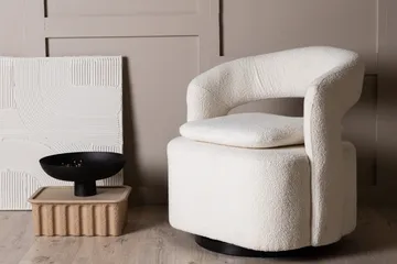 Laurel Loungefåtölj - Vit - Products - Möbler - Fåtölj & stolar - Fåtölj