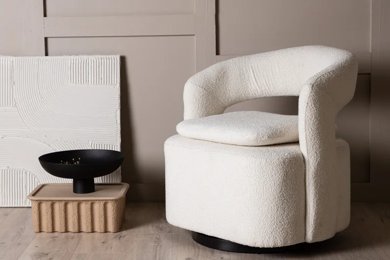 Laurel Loungefåtölj - Vit - Products - Möbler - Fåtölj & stolar - Fåtölj
