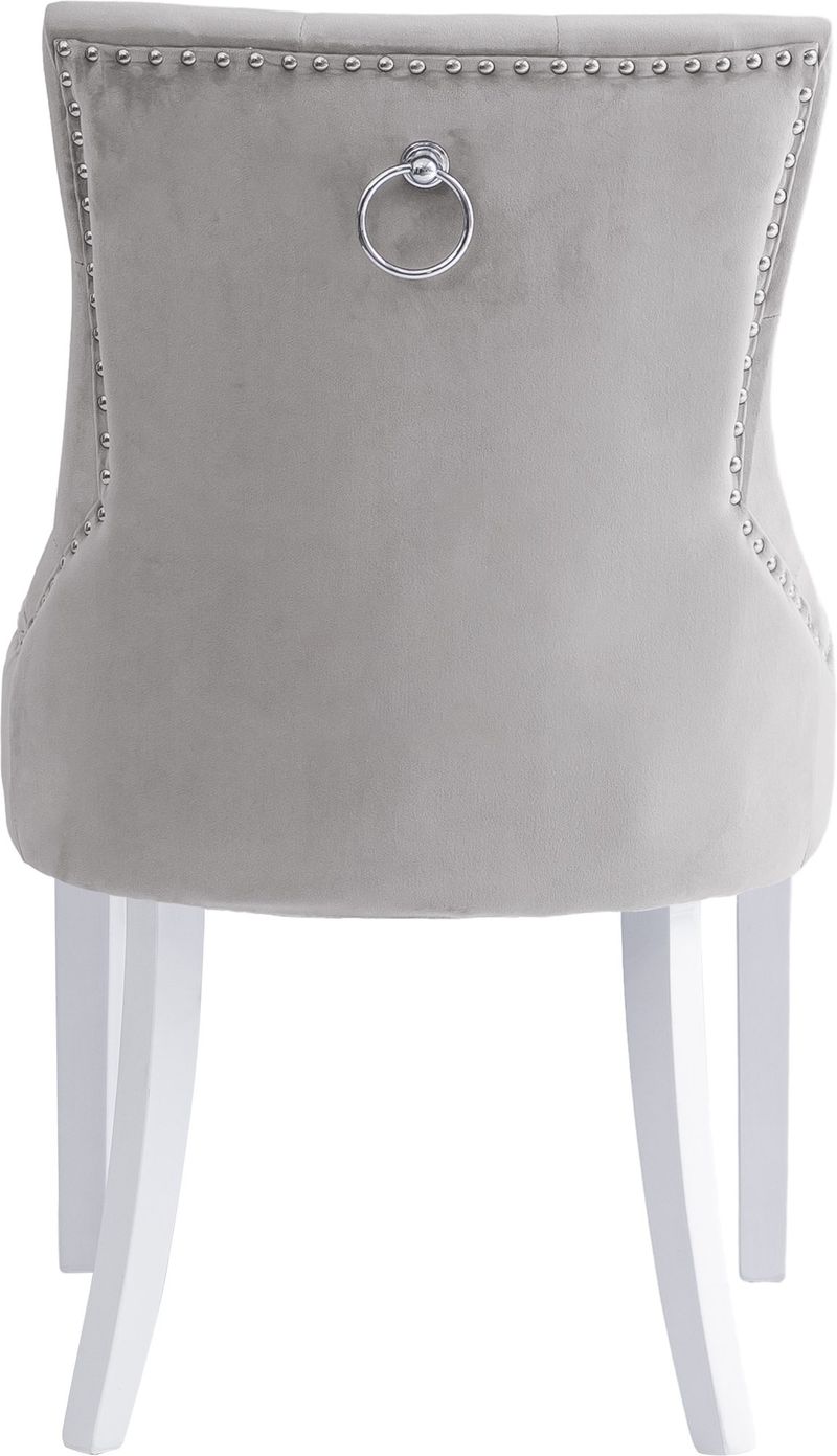 Matstol Tuva - Gråbeige sammet - Gråbeige - Products - Möbler - Fåtölj & stolar - Matstol & köksstol