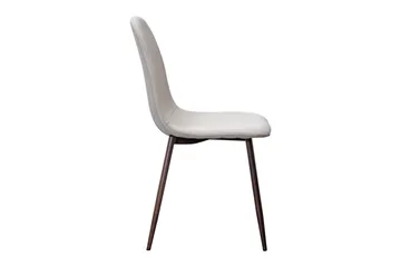 Nibe Matstol - Beige/Metallben Valnöt - Products - Möbler - Fåtölj & stolar - Matstol & köksstol