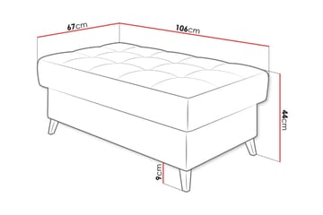Amshyttan Sittpuff - Beige - Products - Möbler - Fåtölj & stolar - Pall & puff - Sittpuff