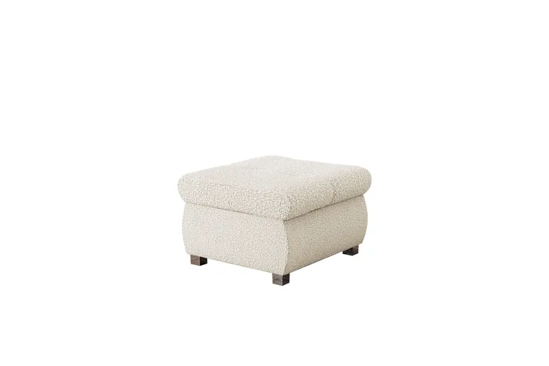 Cerys Fotpall 60 cm, Beige