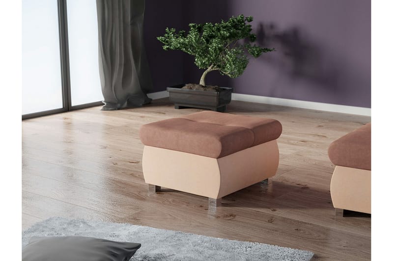 Cerys Fotpall 60 cm - Rosa - Products - Möbler - Fåtölj & stolar - Pall & puff - Fotpallar