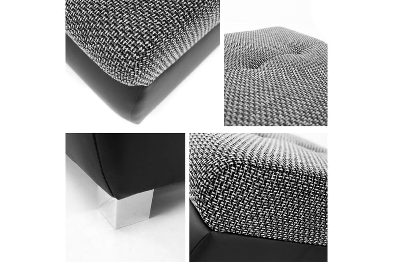 Cerys Fotpall 60 cm - Svart - Products - Möbler - Fåtölj & stolar - Pall & puff - Fotpallar