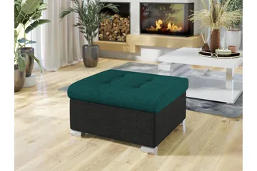 Dynir Fotpall 68 cm - Svart/Grön - Products - Möbler - Fåtölj & stolar - Pall & puff - Fotpallar