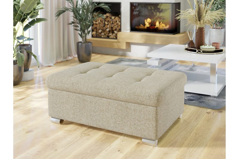 Dynir Fotpall 70 cm - Beige - Products - Möbler - Fåtölj & stolar - Pall & puff - Fotpallar