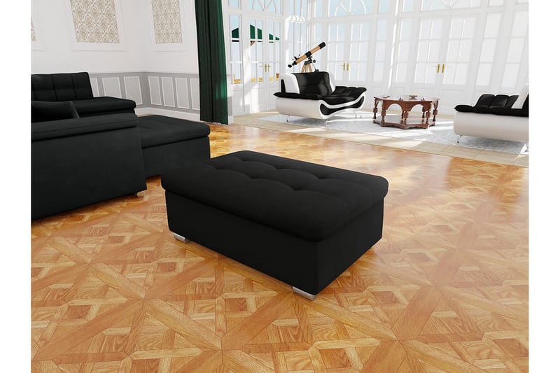 Dynir Sittpuff - Svart - Products - Möbler - Fåtölj & stolar - Pall & puff - Sittpuff