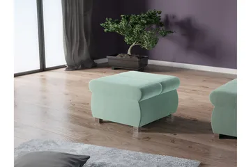 Gamal Fotpall 60 cm - Grön - Products - Möbler - Fåtölj & stolar - Pall & puff - Fotpallar