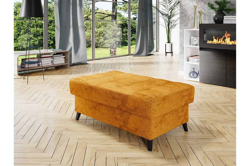 Kintore Fotpall 67 cm Yellow - Products - Möbler - Fåtölj & stolar - Pall & puff - Fotpallar