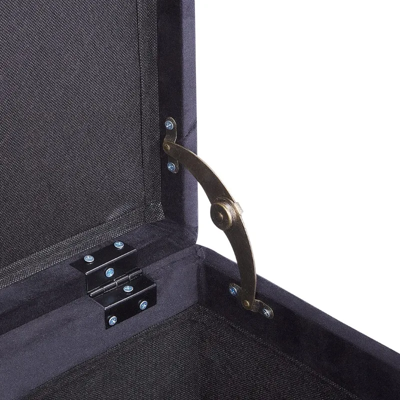 Puff Loretto - Svart - Products - Möbler - Fåtölj & stolar - Pall & puff - Sittpuff